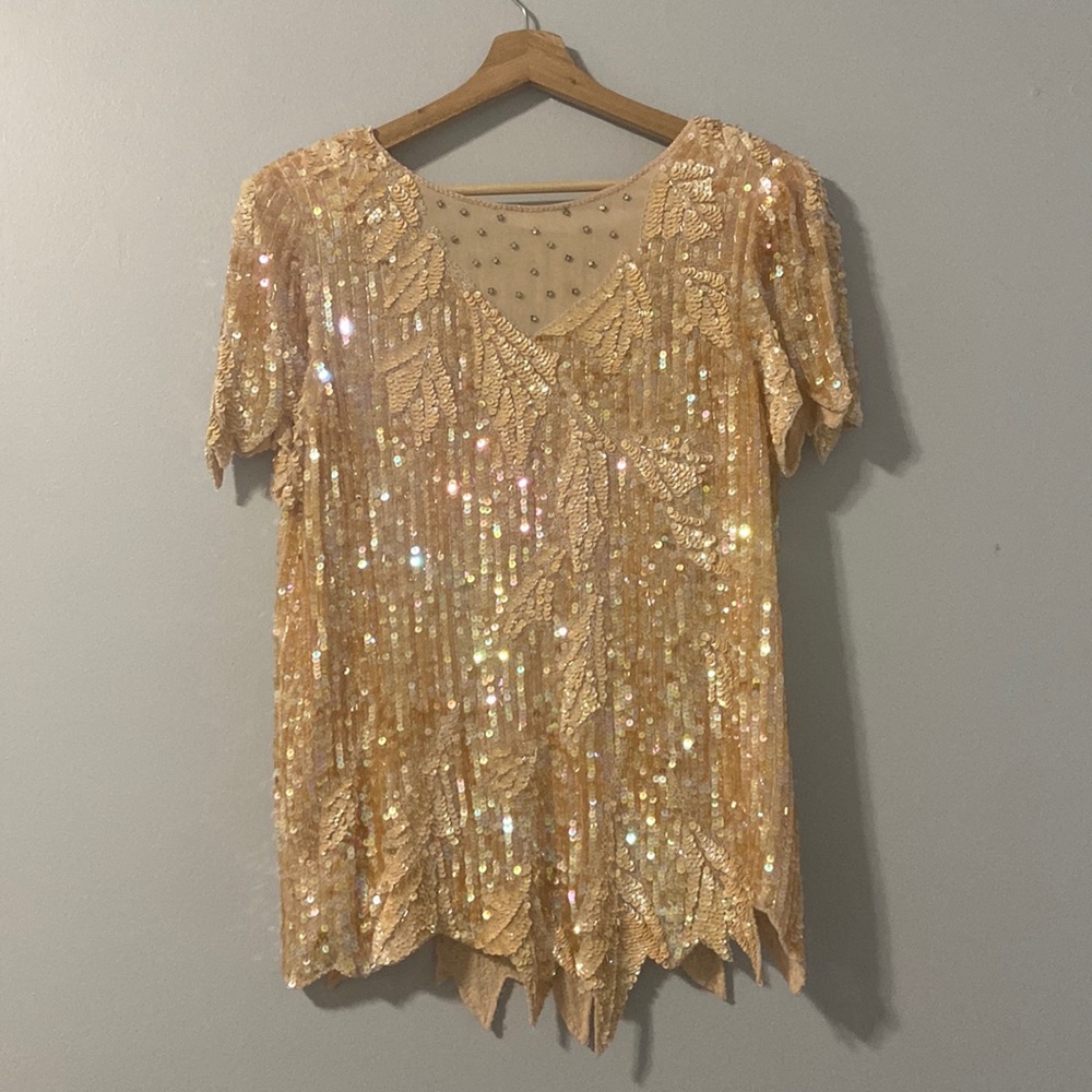 Vintage 1980’s Alfred Angelo sequined top